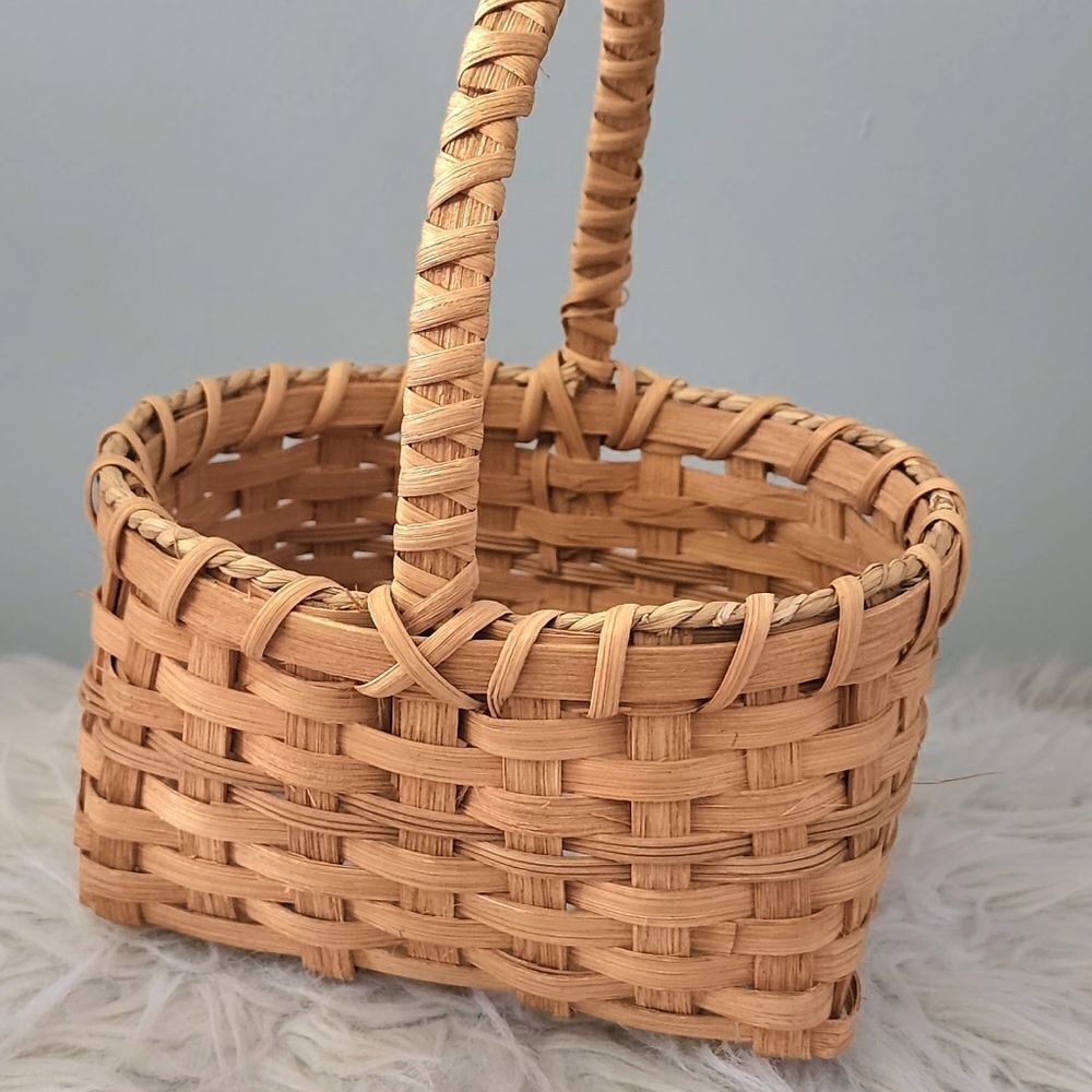 Handcrafted wicker basket